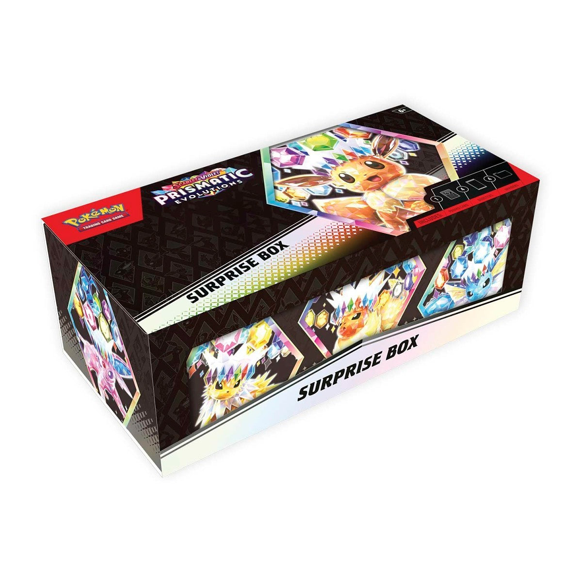 Prismatic Evolutions Surprise Box CASE (6 BOXES x 4 PACKS)
